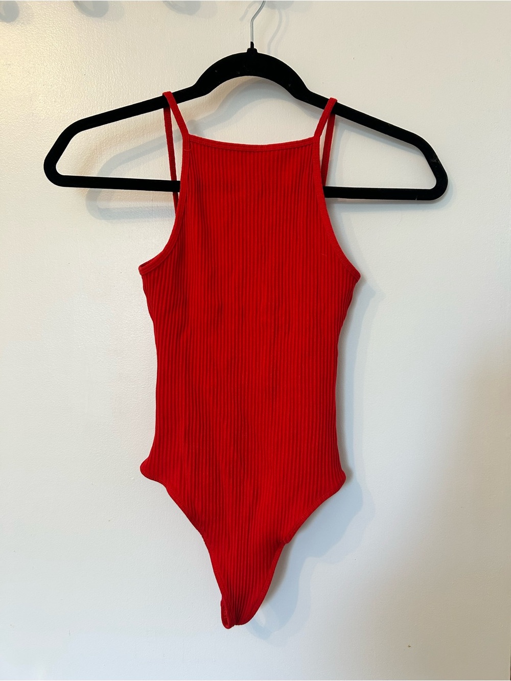 Wilfred Red Ribbed Bodysuit
